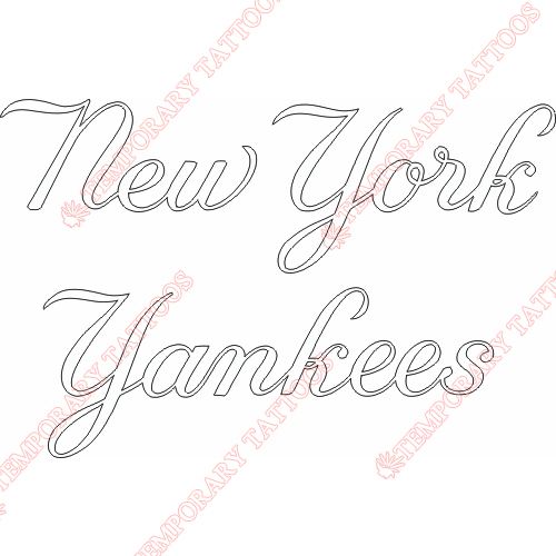 New York Yankees Customize Temporary Tattoos Stickers NO.1777